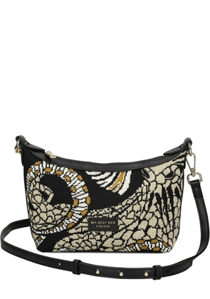 MY BEST BAG print shoulder bag - Black