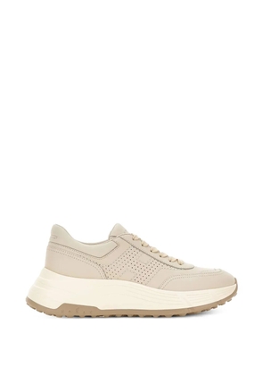 Hogan H669 perforated platform sneakers - Neutrals