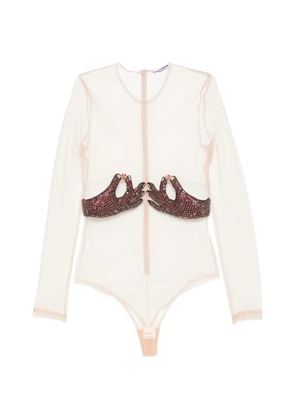 Vivetta long-sleeve hand-detail top - Neutrals