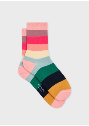 Paul Smith Women's 'Swirl Stripe' Socks Multicolour