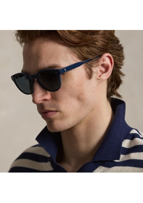 Rugby-Stripe Round Sunglasses