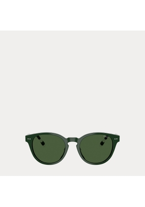 Rugby-Stripe Round Sunglasses