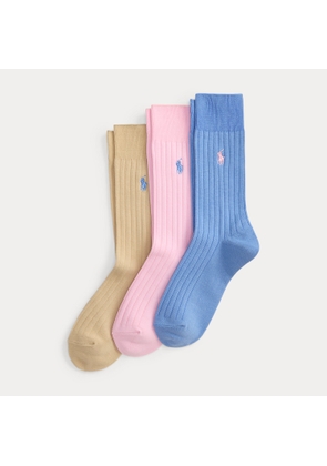 Cotton-Blend Trouser Sock 3-Pack