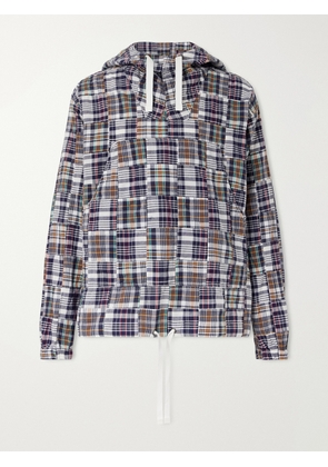Beams Plus - Patchwork Checked Cotton Jacket - Men - Blue - S
