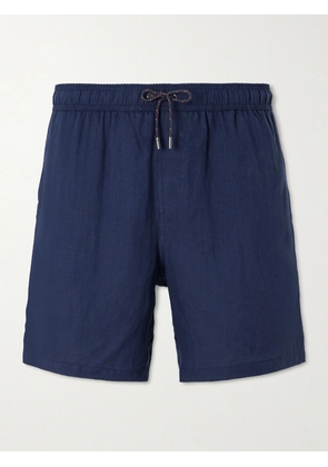 SEASE - Cod-2 Straight-Leg Hemp Drawstring Shorts - Men - Blue - S