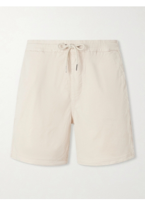 NN07 - Gregor Straight-Leg TENCEL™ Lyocell and LENZING™ ECOVERO™-Blend Twill Drawstring Shorts - Men - Neutrals - S