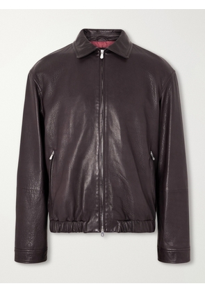 Brunello Cucinelli - Leather Jacket - Men - Brown - S