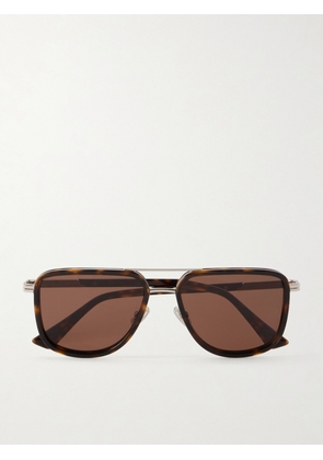 Bottega Veneta - Aviator-Frame Metal Sunglasses - Men - Silver