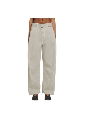 Twisted Belted Twill Pants