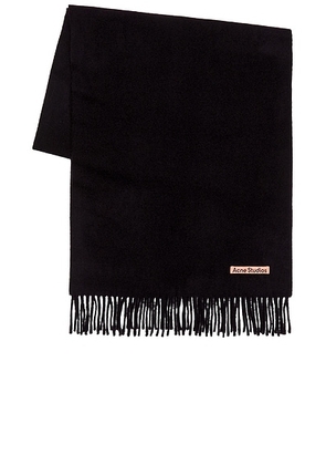 Acne Studios Canada Scarf in Black - Black. Size all.