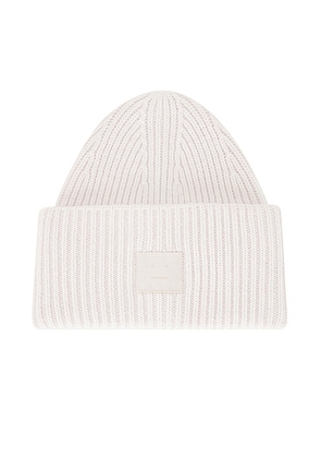 Acne Studios Pansy Face Beanie in Light Grey - Light Grey. Size all.