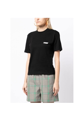 MSGM Black Cotton T-Shirt - XS