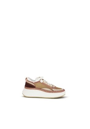 Chloé Brown Polyester Chunky Sneakers - EU37/US7