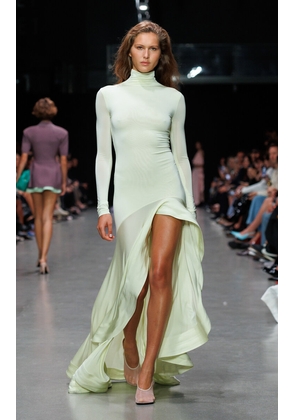 Stella McCartney Frill-Detailed Crepe-Jersey Cocktail Dress - Moda Operandi