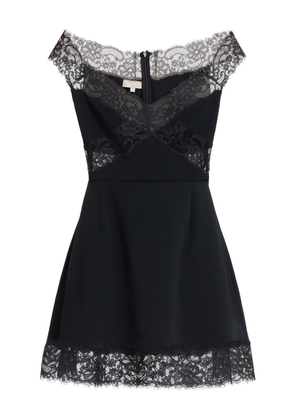 Elie Saab Cady & Lace Short Dress - Moda Operandi