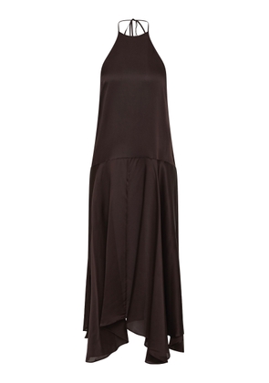 St. Agni Handkerchief Silk Halter Dress - Moda Operandi