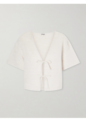 STAUD - Ava Linen Blouse - Neutrals - x small,small,medium,large,x large