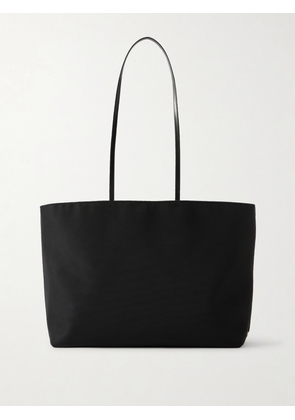 Valesque - Parcel Leather-trimmed Canvas Tote - Black - One size