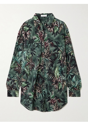 RABANNE - Printed Silk Shirt - Green - FR 34,FR 36,FR 38,FR 40,FR 42