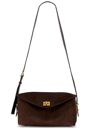 Balenciaga Paris VII So Medium Shoulder Bag in Moka & Ruby - Brown. Size all.