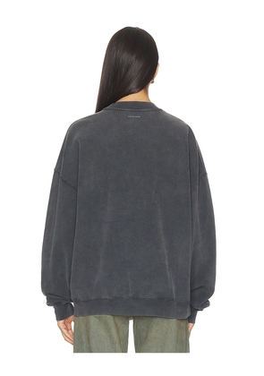 ANINE BING Miles Sweatshirt Anine Bing Leopard in Black. Size M. Also in XS, S.