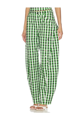 CULTNAKED Barrel Pant in Green. Size XS. Also in M, S.