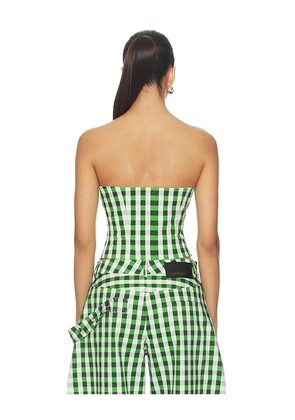 CULTNAKED Etta Bandeau Top in Green. Size XXS. Also in M, S, XS.