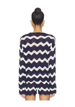 BEACH RIOT Beach Sweater in Navy. Size XS. Also in S, XL.