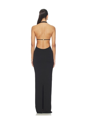 Eterne Soft Jersey Gigi Maxi Dress in Black. Size XS. Also in M, L.