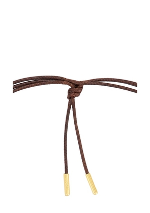 Eliou Vieira Wrap Necklace in Metallic Gold.