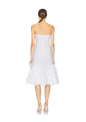 SIMKHAI Bella Floral Dress in White. Size 2. Also in 0.