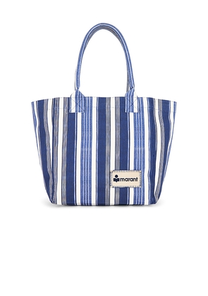 Isabel Marant Yenky Small Tote Bag in Blue.