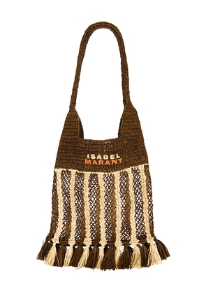 Isabel Marant Praia Small Bag in Brown.