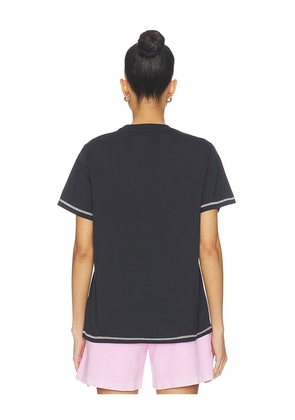 Ganni Basic Cotton Jersey Raspberry Print T-shirt in Black. Size XS. Also in M, S.