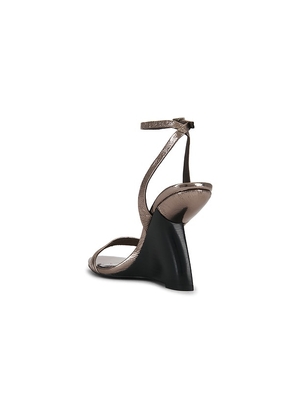 Jeffrey Campbell Terabyte Sandal in Metallic Silver, grey. Size 6. Also in 6.5, 8.