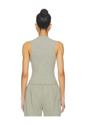 Fear of God ESSENTIALS Fitted Rib Tank in Grey. Size XS. Also in S, M, L, XL.
