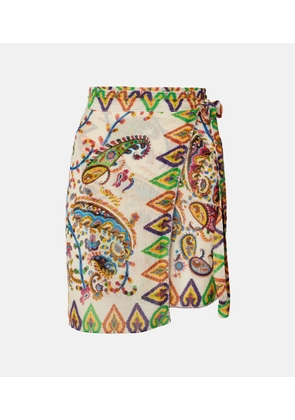 Etro Paisley sheer beach cover-up