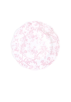 Noon & Moon Rosy Bloom Plate 9 Inch in Pink.