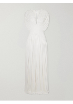TOVE - Lyla Gathered Jersey Gown - White - FR 34,FR 36,FR 38,FR 40,FR 42
