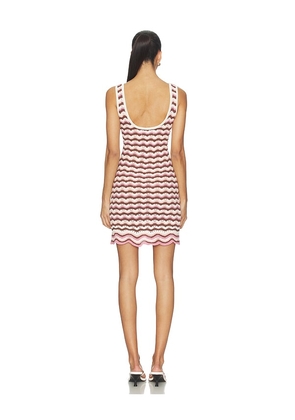 LSPACE Sunchaser Dress in Pink,Brown. Size S. Also in XS, M, L, XL.