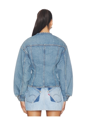 LEVI'S Sculpted Trucker in Blue. Size S. Also in L, M, XS.
