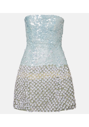 La Fuori Floral sequined minidress