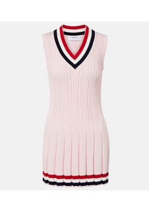 Thom Browne Pleated cotton minidress