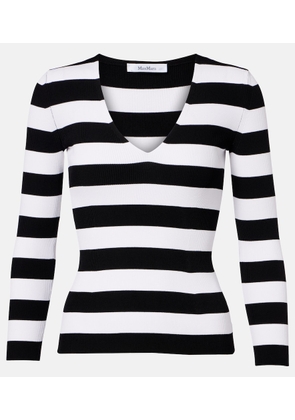 Max Mara Vello ribbed-knit striped sweater