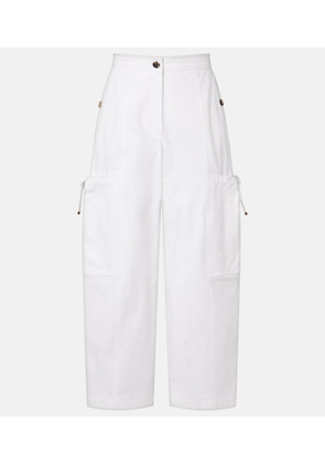 Max Mara Lepre cotton wide-leg pants