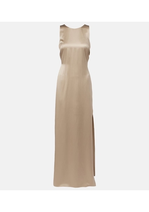 Max Mara Azoto silk satin maxi dress