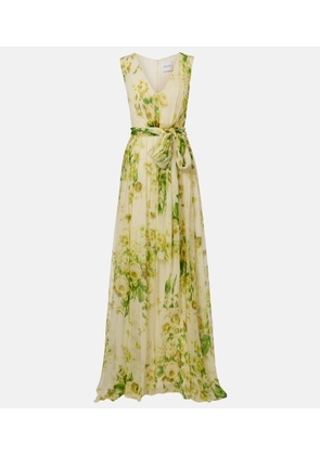 Erdem Floral silk creponne midi dress