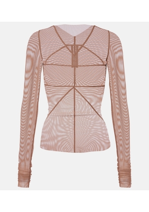 Rick Owens Temple sheer tulle top