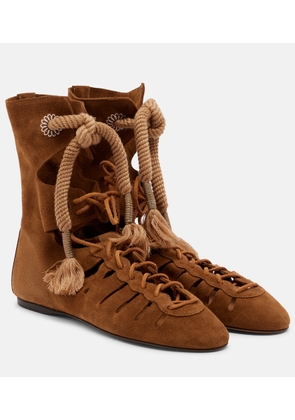 Isabel Marant Liade suede lace-up ankle boots