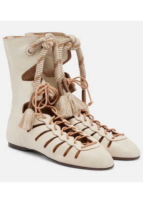 Isabel Marant Liade leather lace-up ankle boots
